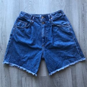 Zara Hi Rise Denim Shorts